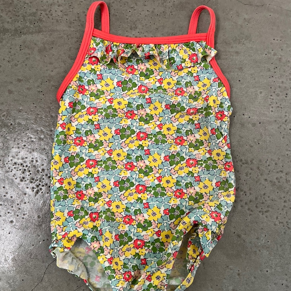Baby Boden Floral Swimsuit